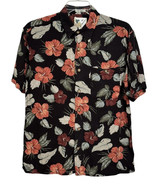 Hawaiian Large Short Sleeve Button Up Shirt Ron Chereskin Hibiscus Flora... - $11.87