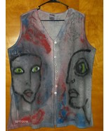 Sostanza Vest Hand Painted on By Tammy Ranay Originals 35546 size 18  - £40.16 GBP