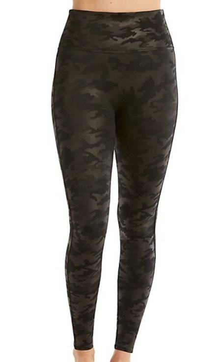 Primary image for SPANX Faux Leather Camo Leggings - Size 3X