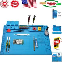 Large Anti-Static Silicone Soldering Mat at 932°F - Ultimate Repair Comp... - $34.53 CAD