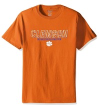 Champion Clemson Tigers Men&#39;s Short Sleeve T Shirt Orange Blue Size XL New - £17.23 GBP