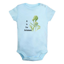 A is For Artichoke Funny Romper Newborn Baby Bodysuit Jumpsuit One-Piece Outfits - £8.36 GBP