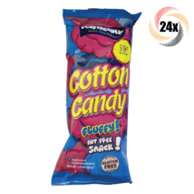 Full Box 24x Bags Raylicious Fluffy Cotton Candy 1.6oz Fat & Gluten Free - £32.90 GBP