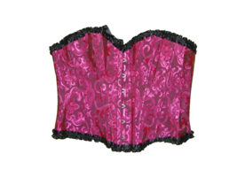 Pink Paisley Themed Corset 2XL Women New - $17.82