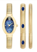 Anne Klein Womens Watch Bracelet New York Malachite Quartz Blue 12/7752BLST - $209.99