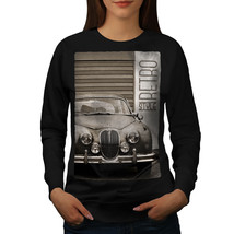 Wellcoda Funky Vintage Car Womens Sweatshirt, Automobile Casual Pullover Jumper - £22.64 GBP+