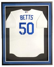 Mookie Betts Signé Encadré Los Angeles Dodgers Nike Réplique Baseball Je... - £610.41 GBP