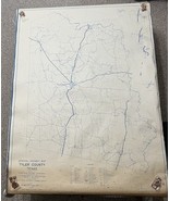 Vintage Map Tyler County Texas General Highway Map Revised Sept. 1946 - $1,331.10 MXN