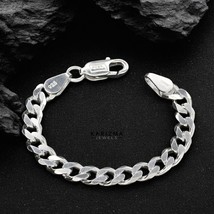 925 Sterling Silver handmade Cuban Link toddler Bracelet 4.5&quot; - $714.42 MXN