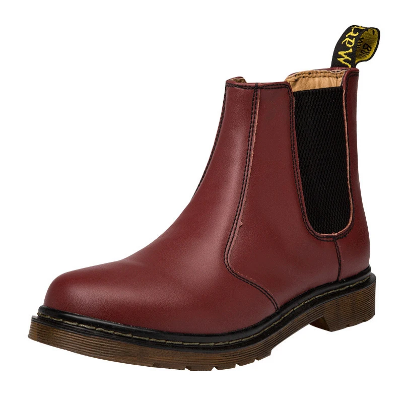 High quality Marten split Leather Women Men Chelsea boots Comfortable slip on An - £244.75 GBP