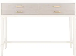 Safavieh Home Collection Estella Distressed White 4-Drawer Console Table... - $296.99