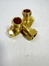 Brass 1/4-inch Female NPT Inlet Double Swivel Spraying Nozzle Body 4202-... - $439.56 MXN