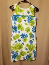 Maggie Breen - Floral Lined Sleeveless Dress Size 16  IR2 - £6.27 GBP