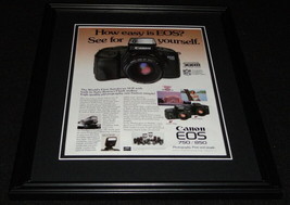 1988 Canon EOS 750/850 Camera Framed 11x14 ORIGINAL Advertisement - £27.24 GBP