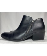 TIME AND TRU BLACK SIDE ZIP MEMORY FOAM ANKLE WOMENS 7 BOOTS - €17,17 EUR