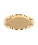 10k Yellow Gold Men&#39;s Signet Ring Blank with Marquise Shape Size 12 (#J6... - $927.51 CAD