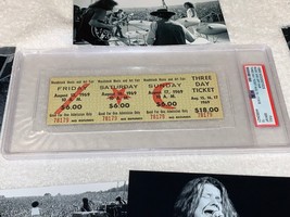 Woodstock Ticket Psa 10 Rare 1969 Mail Order $18.00 3 Day Pass Jimi Hendrix Tya - £656.38 GBP