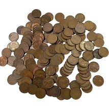 1940s Lincoln Wheat Cent Copper Coin Collection 3 Tubes One Penny Lot of... - $6.92