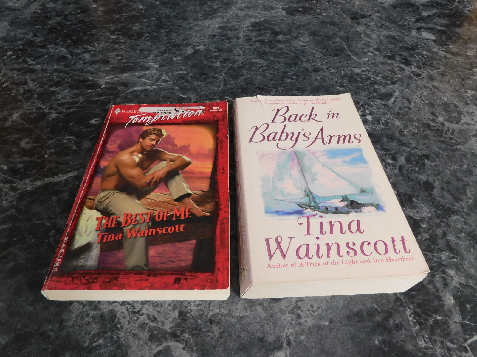 Tina Wainscott lot of 2 Contemporary Romance Paperbacks - $3.99