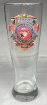 U.S Marine Corps Pilsner Glass USMC Logo 9&quot; Tall 32 Fl. oz - £9.99 GBP