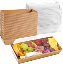 50 Pack Small Charcuterie Boxes With Clear Lids - To Go Paper Mini Treat... - $39.99