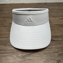 Adidas Aeroready Lightweight White Sun Visor Adjustable Strap Hat Cap KG JD - $9.89