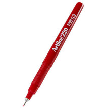 Artline Fineliner Superfine Pen 0.2mm (Box of 12) - Red - £32.19 GBP