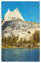 Vtg Postcard-Cathedral Peak-Yosemite National Park-Horses-Landscape-Chrome-CA5 - £3.11 GBP
