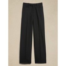 NWT Banana Republic Womens Size 2 2x33 Black Lido Wide-Leg Italian Wool Pant NEW - £41.63 GBP