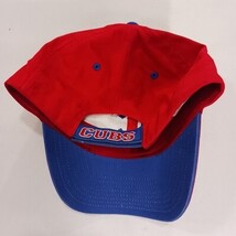MLB Chicago Cubs Men's Back Strap Red Cotton Baseball Cap Hat image 9