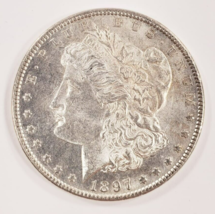 1897 Silver Morgan Dollar in Choice BU PL Condition, Excellent Eye Appeal - £114.79 GBP