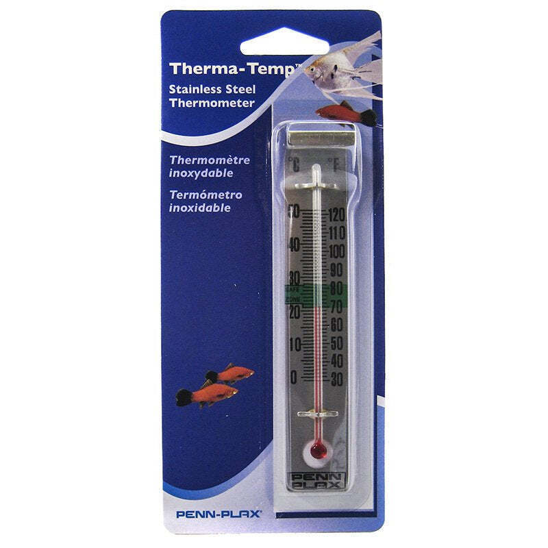 Primary image for Penn Plax Therma-Temp Stainless Steel Aquarium Thermometer