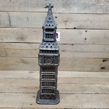 London’s Big Ben Cast Iron Pot Metal Tower Home Decor 14&quot; - £47.06 GBP