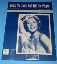 Mindy Carson Sheet Music Wake The Town And Tell The People Vintage 1955 JoyMusic - £11.94 GBP