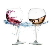 Floating Wine Glasses for Pool (18 Oz | Set of 2) That Float | Shatterproof Pool - £42.18 GBP