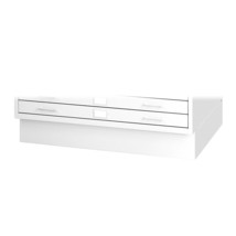 Safco 2-Drawer Flat File Cabinet UnAssembled Specialty White 4999WHR - £294.98 GBP
