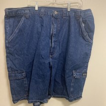 Wrangler Men’s Denim Cargo Shorts size 46 Dark Blue - $9.49