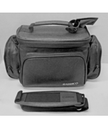 Ambico Black Leather Camera/Camcorder Case/Bag W/Padded Shoulder Strap &amp;... - $21.84