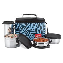 MILTON Delicious Lunch Box with Insulated Fabric Jacket, 3 Stainless Ste... - $46.69