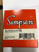 n05240 Simpson 0 to 50  ac amperes  155md  0-50/5 aca 2.5 inch round co-... - $85.37