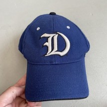 Duke University Zephyr Fitted Dize 7 Hat NCAA Small Curved Brim Blue Vintage - £15.78 GBP