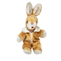 Vintage Atlanta Gerber Tan Bunny Rabbit Zip Up Outfit Stuffed Animal Plush Toy - £44.09 GBP