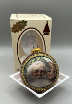 Ornament Christmas Krebs Santa on Silk 1992 11 Inches in Diameter - £18.98 GBP