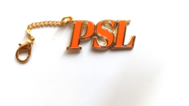 STARBUCKS Pumpkin Spice Latte Charm Enamel On Brass PSL 2&quot; Chain Lobster... - $9.99