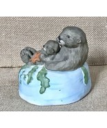 Vintage 1991 San Francisco Music Box Setsuko Broderick Sea Otter Mother ... - $24.75