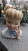 1950’s NAPCO Head Vase Blonde Pony Tail Lady C5037 - $139.00