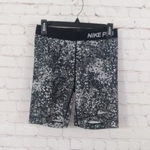 Nike Pro Compression Shorts Womens Medium Black Geometric Stretch Pull On - £12.84 GBP