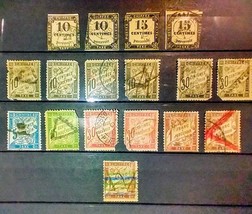 1859-1941 FRANCE Stamp Postage Due Lot - £61.91 GBP