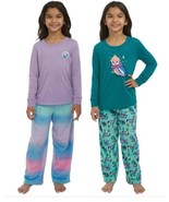 Eddie Bauer Boys Girls Pajamas Set Purple Multicolor 4-Piece Today Is A ... - $792.89 MXN