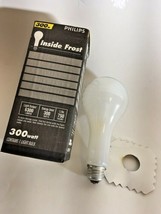 Philips 38941-1 - 300 Watt Light Bulb - PS25 - Frost - 750 Life Hours - 6,100 Lu - $12.16
